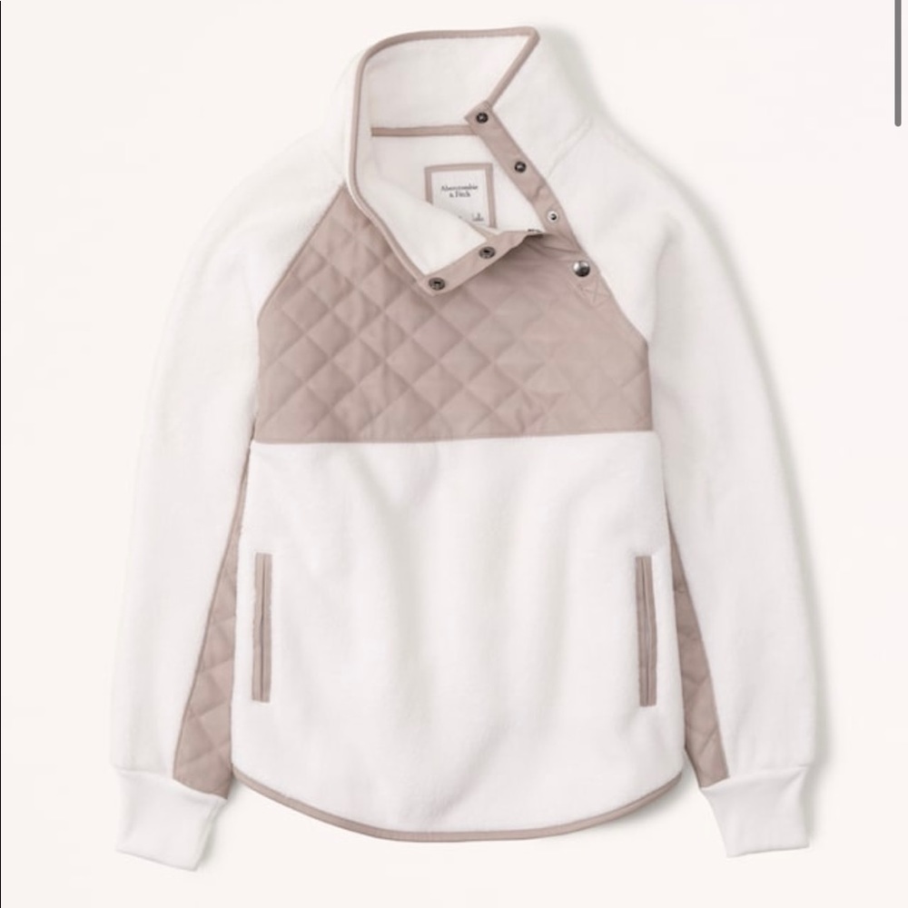 Abercrombie Asymmetrical Snap-Up Fleece